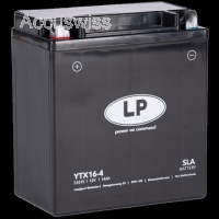 LP YTX16-4 SLA Motorradbatterie CB16B-A, 51615 12V 14Ah