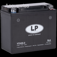 LP YTX20-3 SLA Motorradbatterie ersetzt 82003, 518901026, GYZ20L, GEL12-20L-BS