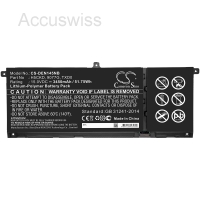 Akku ersetzt H5CKD, TXD0 passend für Dell Inspiron 15 5501, 15 5502, 14 5401