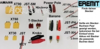 Akku 403048, 043048 3.7V 600mAh Li-Polymer Power Pole Stecker
