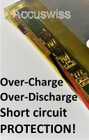 Akku 1260100 3.7V 10'000mAh Li-Polymer JST-PH 2.00mm Stecker