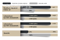 48V 50Ah LiFePO4 Standart Marine / Boot Batterie IP67