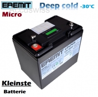 EREMIT 12V 50Ah LiFePo4 Micro Deep Cold -30 Akku