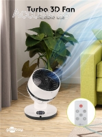 9 Zoll 3D-Bodenventilator mit Fernbedienung und Timer