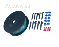 250m Begrenzungskabel (2,7mm )+ 500 Haken + 10x Kabelverbinder + 4x Anschlusskl.