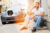 Spiral-Ladekabel Typ 2, bis zu 11 kW, 5 m, Orange