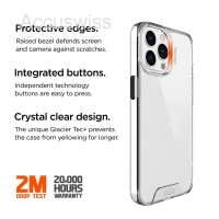 EIGER APPLE IPHONE 12/12 PRO HARD-COVER GLACIER CASE TRANSPARENT