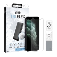 EIGER APPLE IPHONE 11 PRO MAX, XS MAX GLAS (1ER PACK) TRI FLEX HIGH-IMPACT CLEAR