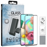 EIGER SAMSUNG GALAXY A71 DISPLAY-GLAS 3D-GLASGEHUSE-FREUNDLICH KLAR/SCHWARZ