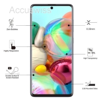 EIGER SAMSUNG GALAXY A71 DISPLAY-GLAS 3D-GLASGEHUSE-FREUNDLICH KLAR/SCHWARZ