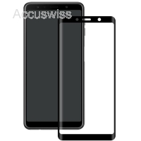 EIGER SAMSUNG GALAXY A9(2018) DISPLAY-GLAS 3D-GLASGEHUSEFREUNDLICH KLAR/SCHWARZ