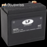 LP HVT-5 Motorradbatterie ersetzt 65991-82B, DIN 51912 12V 22Ah