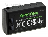 Akku ersetzt VB26A, WB26 passend fr Godox V1-C, V1-F, V1-N, V1-O, V1-S, V850III