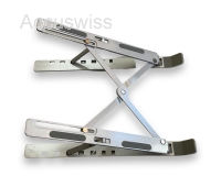Faltbarer Aluminium Laptop Ständer, silber