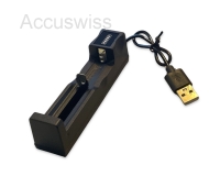 USB Akkuladegert fr Li-Ion-Akkus der Modelle 10440, 14500, 14650, 16340, 18650