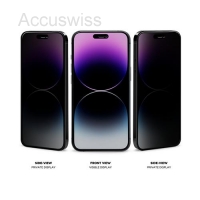 iPhone 15 Plus/15 Pro Max Schutzglas, Eiger Mountain Glass black, 2.5D