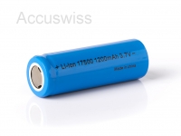 17500 3.7V 1200mAh Li-Ion Akku (FlatTop) ungeschützt