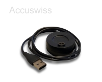 USB-Ladekabel Dock Ladegert, Garmin Fenix 6s / 6x Pro, 5s / 5x - Schwarz, rund