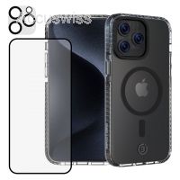 Impact Zero Handyhülle 3in1-Set, iPhone 15 Pro, transparent