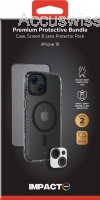 Impact Zero Handyhlle 3in1-Set, iPhone 15, transparent