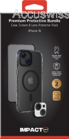 Impact Zero Handyhülle 3in1-Set, iPhone 15, transparent