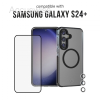 3sixT 4in1 Protection Cover für Samsung Galaxy S24+, transparent