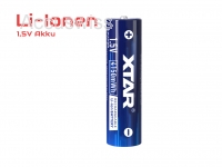 Xtar AA 1.5V 4150mWh (2500mAh) Li-Ion Akku (Wiederaufladbar)