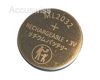 ML2032 3V 60mAh Li-Mn Batterie, wiederaufladbar