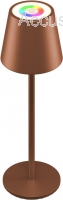 Kabellose RGBW LED Tischleuchte, Bronze