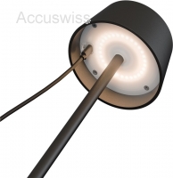 Solar LED Tischleuchte dimmbar Schwarz IP44 Schutzstandard für den Aussenbereich