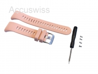 Silikon-Armband für Garmin Forerunner 45S rosa 18mm breit