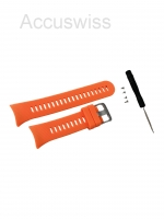 Silikon-Armband für Garmin Forerunner 45 orange 20mm breit