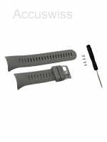 Silikon-Armband für Garmin Forerunner 45S grau 18mm breit