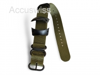 Nylon-Armband passend für Suunto D4, D4i Smartwatch, Tauchcomputer olive