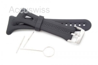 Armband passend für Garmin Forerunner 10, 15 Silikon Schwarz