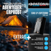 Akku ersetzt Canon LP-E6P, LP-E6NH, LP-E6N, LP-E6, 2600mAh mit USB-C Input