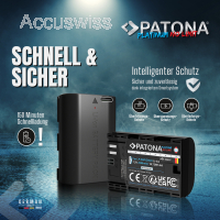 Akku ersetzt Canon LP-E6P, LP-E6NH, LP-E6N, LP-E6, 2600mAh mit USB-C Input