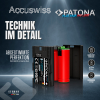 Akku ersetzt Canon LP-E6P, LP-E6NH, LP-E6N, LP-E6, 2600mAh mit USB-C Input