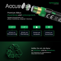 Patona 4er Pack AA 1.5V 3000mWh (2000mAh) Li-Polymer Akkus
