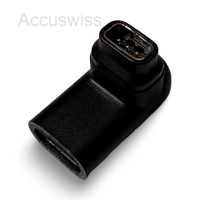 USB-C Adapter für Coros Pace 2, 3, Apex 2 Pro, Vertix 2 abgewinkelt schwarz
