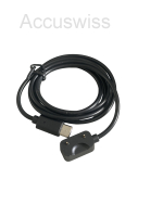 USB Ladekabel Dock Ladegerät passend für Samsung Galaxy Fit3 - schwarz, eckig