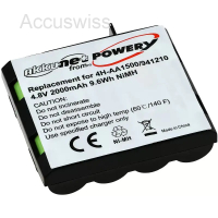 Akku passend für Compex Typ 4H-AA-1500, 941210, 4.8 V 2000mAh