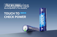 4er Pack Xtar AA 1.5V 3960mWh (2500mAh) Li-Ion, Akkustandsanzeige + Leer-Anzeige