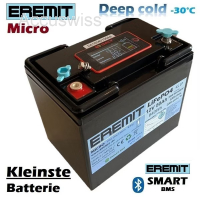 EREMIT 12V 50Ah LiFePo4 Micro Deep Cold -30° Akku Gen.7 Smart BMS