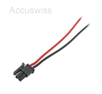 Notleuchtenakku 4.8V 1100Ah, Ni-MH, L2x2 Mignon AA m. 150mm Kabel, Inotec 890021