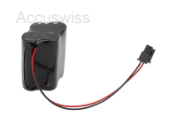 Notleuchtenakku 4.8V 1100Ah, Ni-MH, F2+2 Mignon AA, 150mm Kabel Stecker, 890014