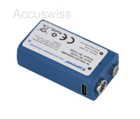 Keeppower 9V-Block, 6LR61, 6F22, 9 - 9.45V konstante Spannung, 480mAh, USB-C