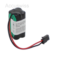Notleuchtenakku 4.8V 600mAh, Ni-MH, F2x2 Micro AAA mit 100mm Kabel und Stecker