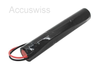 Notleuchtenakku 3.6V 2500mAh, Ni-MH, L1x3 Sub-C mit 200mm Kabel einseitig
