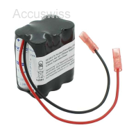 Notleuchtenakku 7.2V 1100mAh, Ni-MH, F2x3 Mignon AA mit 150mm Kabel